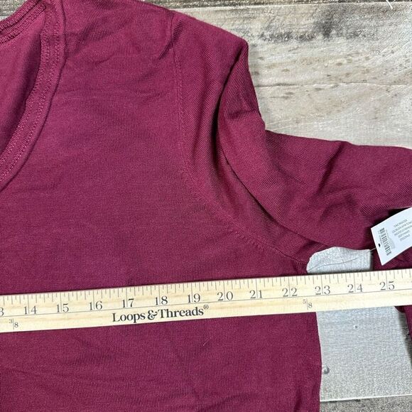 Chicos sweater womens size 3 XL assymetrical tunic deep chianti NWT - Picture 4 of 7